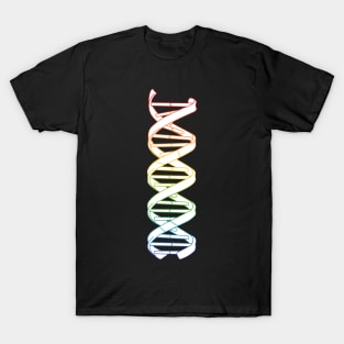 DNA Double Helix Rainbow Rosalind Watson Crick SCIENCE Biology T-Shirt